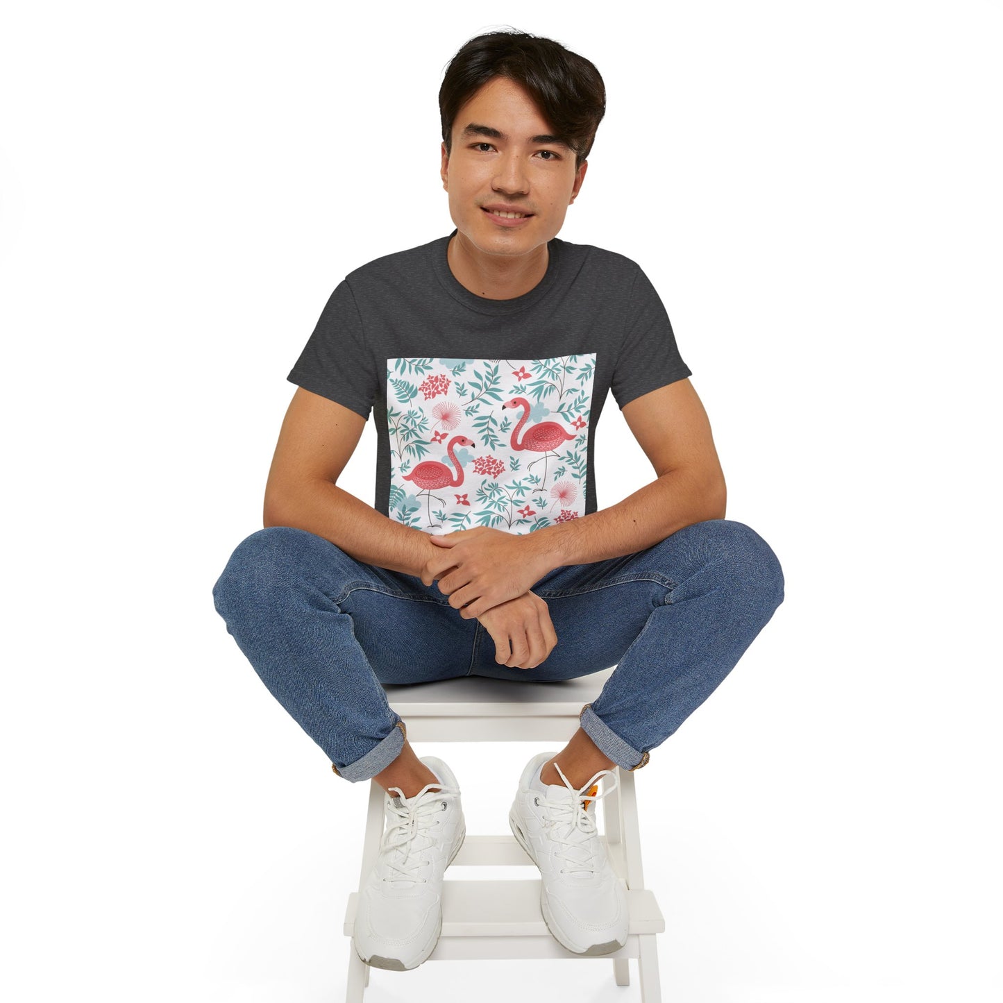 Tropical Flamingo Unisex Ultra Cotton Tee – Perfect Summer Vibe Tee - OJABay