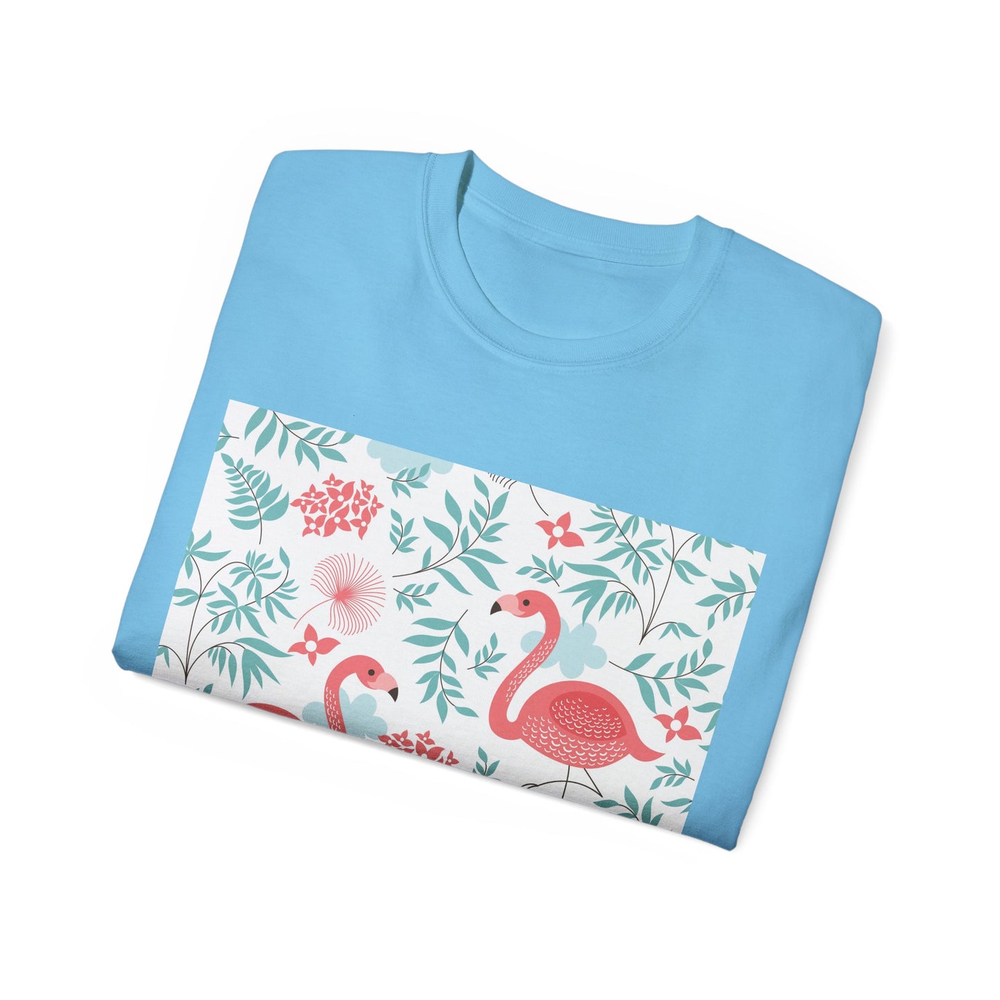 Tropical Flamingo Unisex Ultra Cotton Tee – Perfect Summer Vibe Tee - OJABay