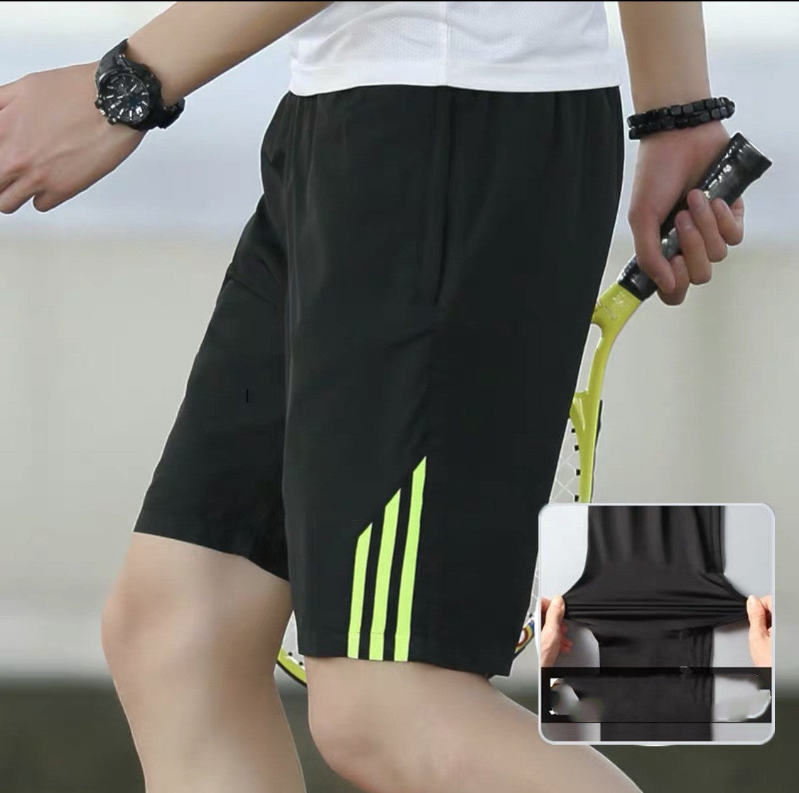 Stretch Fitness Shorts for Men – Quick Dry - OJABay