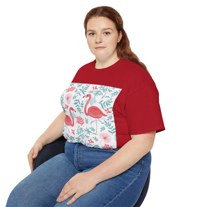 Tropical Flamingo Unisex Ultra Cotton Tee – Perfect Summer Vibe Tee - OJABay