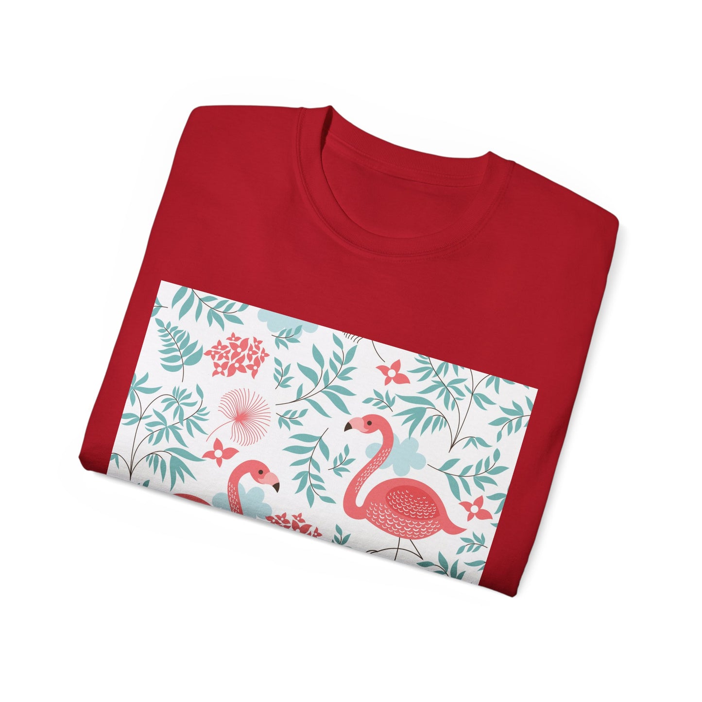 Tropical Flamingo Unisex Ultra Cotton Tee – Perfect Summer Vibe Tee - OJABay