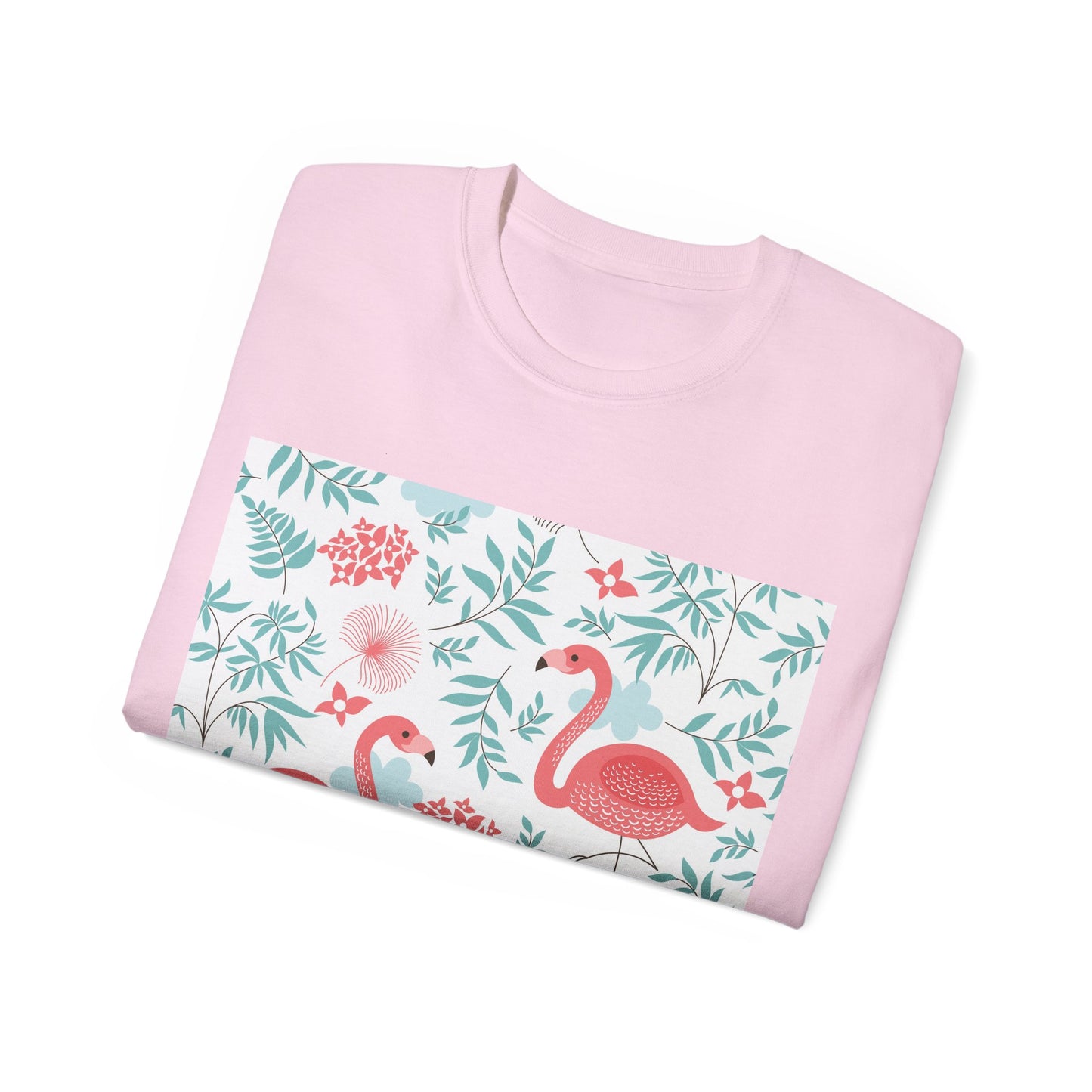 Tropical Flamingo Unisex Ultra Cotton Tee – Perfect Summer Vibe Tee - OJABay