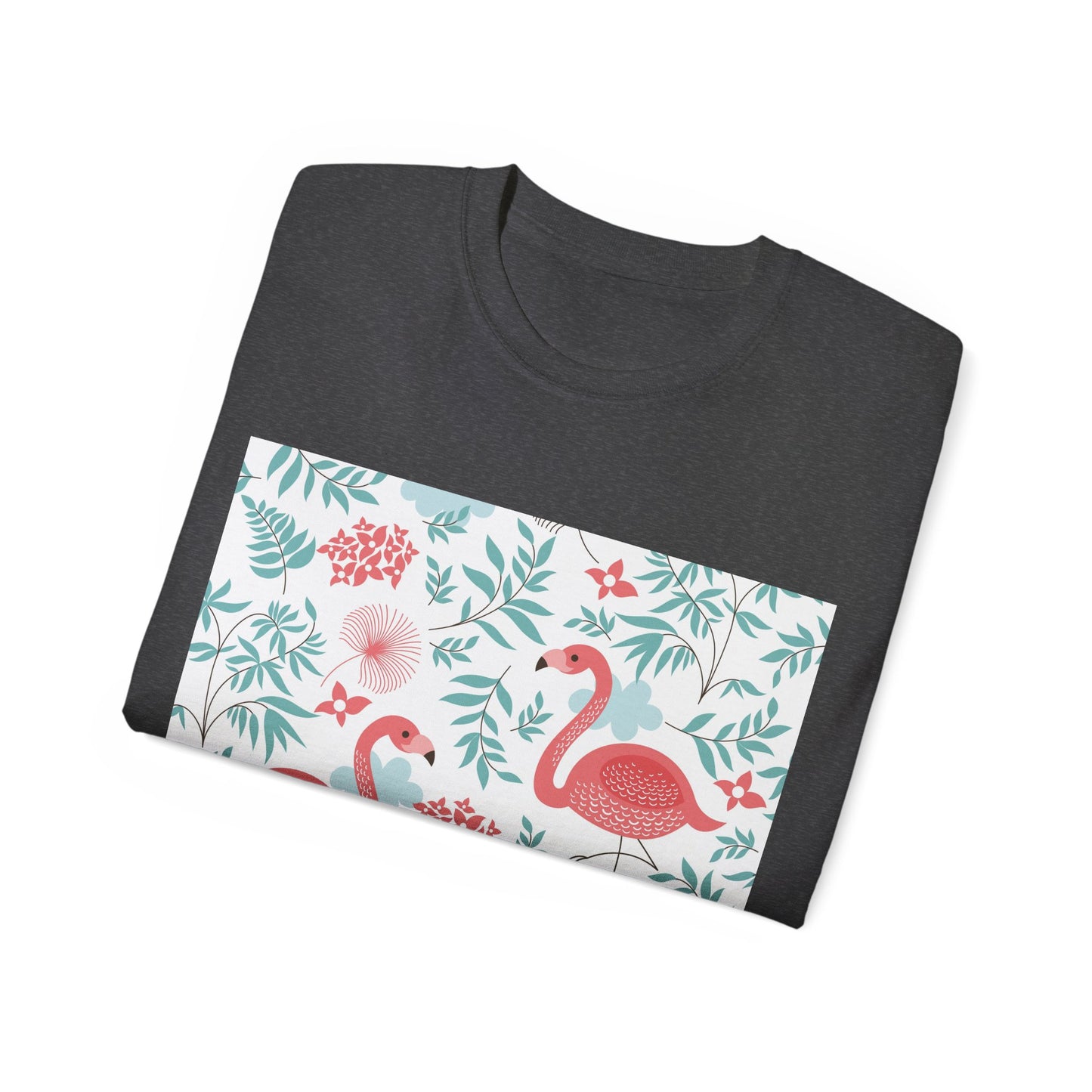 Tropical Flamingo Unisex Ultra Cotton Tee – Perfect Summer Vibe Tee - OJABay