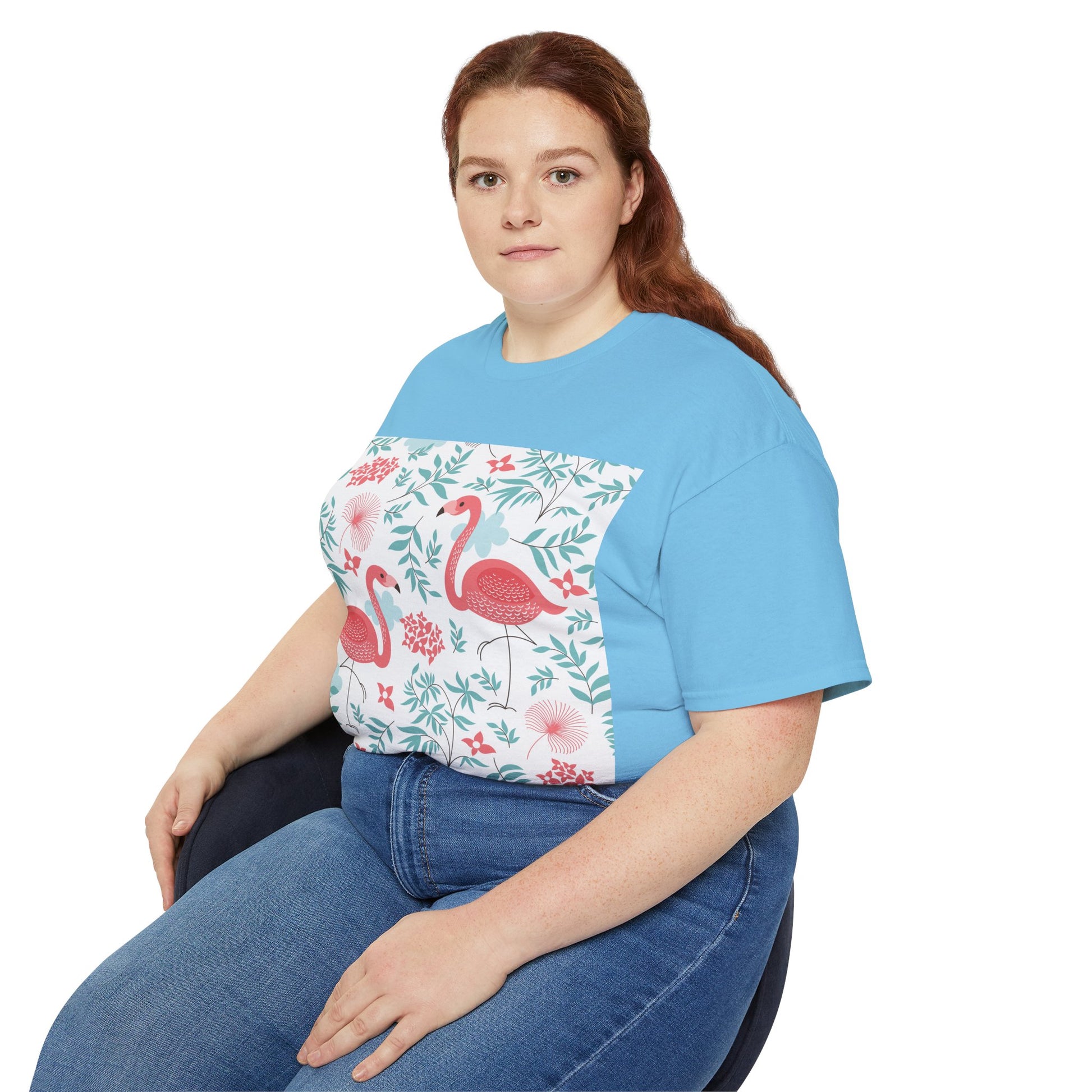 Tropical Flamingo Unisex Ultra Cotton Tee – Perfect Summer Vibe Tee - OJABay
