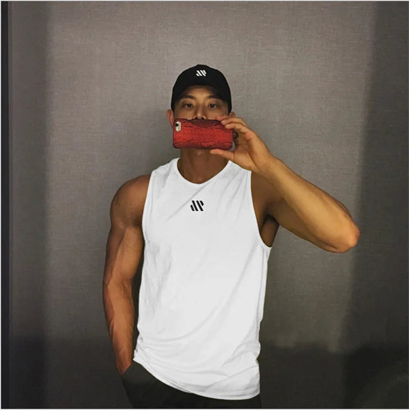 Men's Gym Stringer Tank Top – Bodybuilding Sleeveless Workout Vest - OJABay