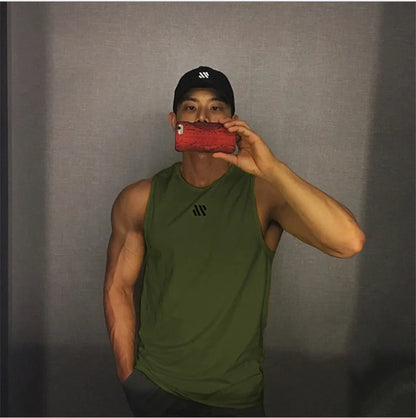 Men's Gym Stringer Tank Top – Bodybuilding Sleeveless Workout Vest - OJABay