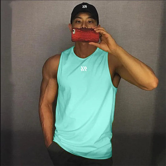Men's Gym Stringer Tank Top – Bodybuilding Sleeveless Workout Vest - OJABay