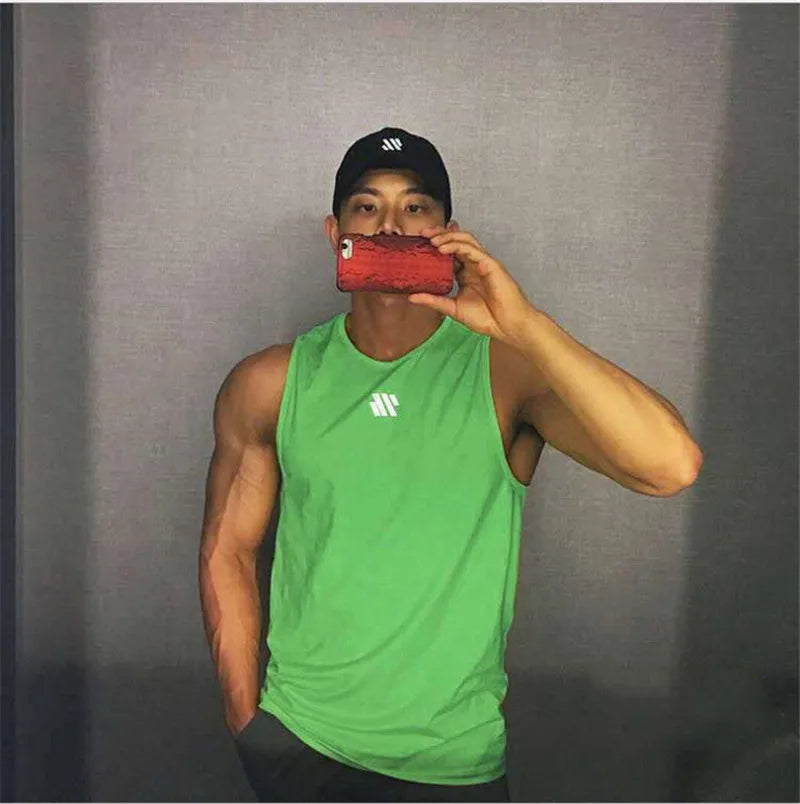 Men's Gym Stringer Tank Top – Bodybuilding Sleeveless Workout Vest - OJABay