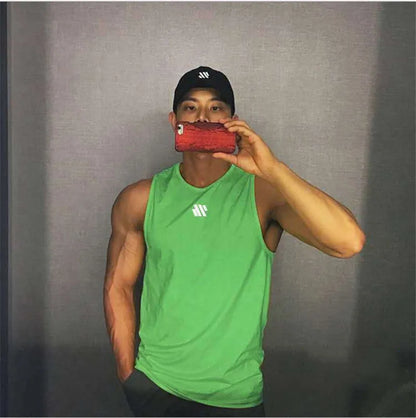 Men's Gym Stringer Tank Top – Bodybuilding Sleeveless Workout Vest - OJABay