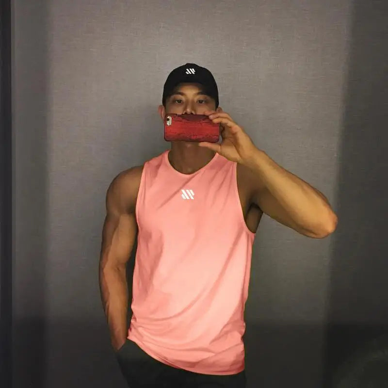 Men's Gym Stringer Tank Top – Bodybuilding Sleeveless Workout Vest - OJABay