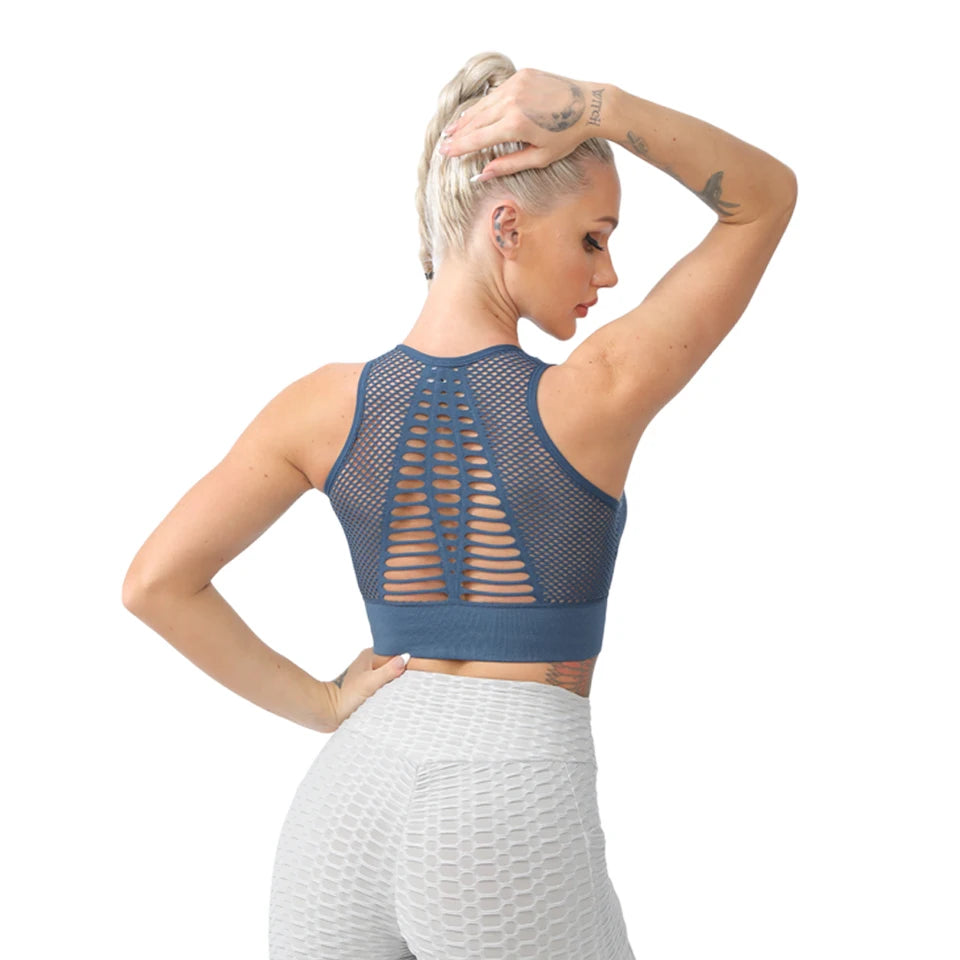 Seamless Yoga Sports Bra – Breathable, Supportive & Stylish - OJABay
