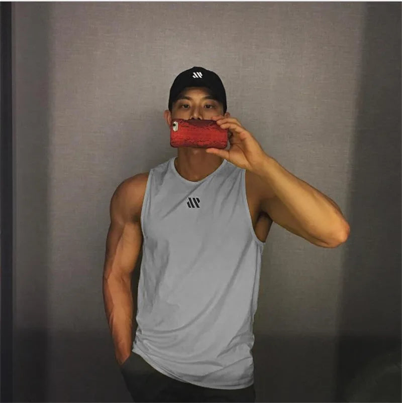 Men's Gym Stringer Tank Top – Bodybuilding Sleeveless Workout Vest - OJABay