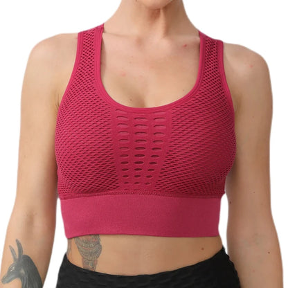 Seamless Yoga Sports Bra – Breathable, Supportive & Stylish - OJABay