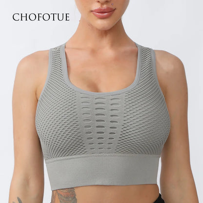 Seamless Yoga Sports Bra – Breathable, Supportive & Stylish - OJABay
