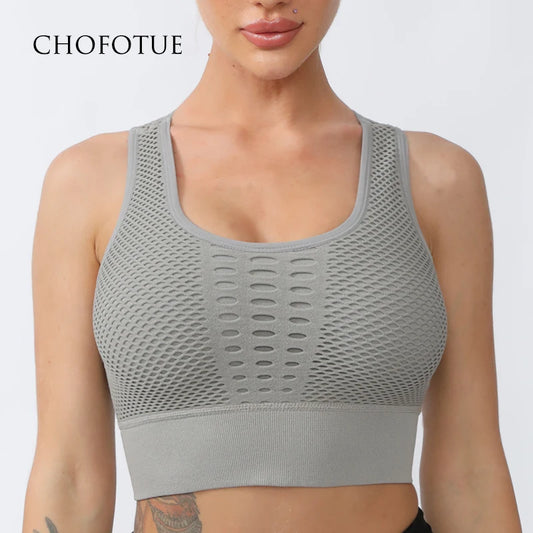Seamless Yoga Sports Bra – Breathable, Supportive & Stylish - OJABay
