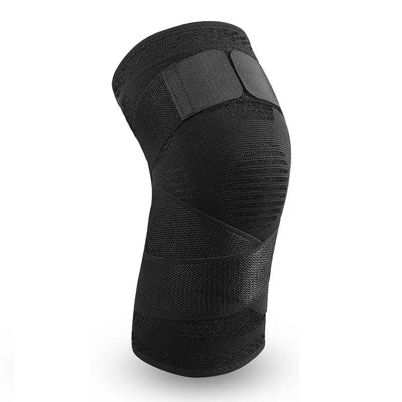 1PC Compression Knee Brace with Adjustable Bandage – Sports Support for Running, Basketball, Volleyball & Fitness - OJABay