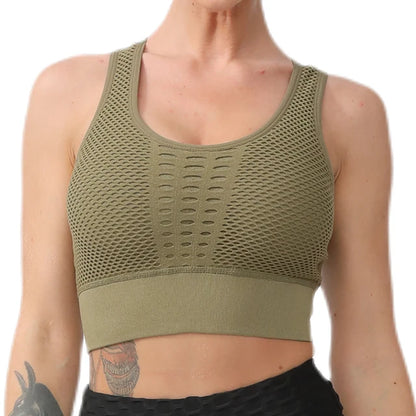 Seamless Yoga Sports Bra – Breathable, Supportive & Stylish - OJABay