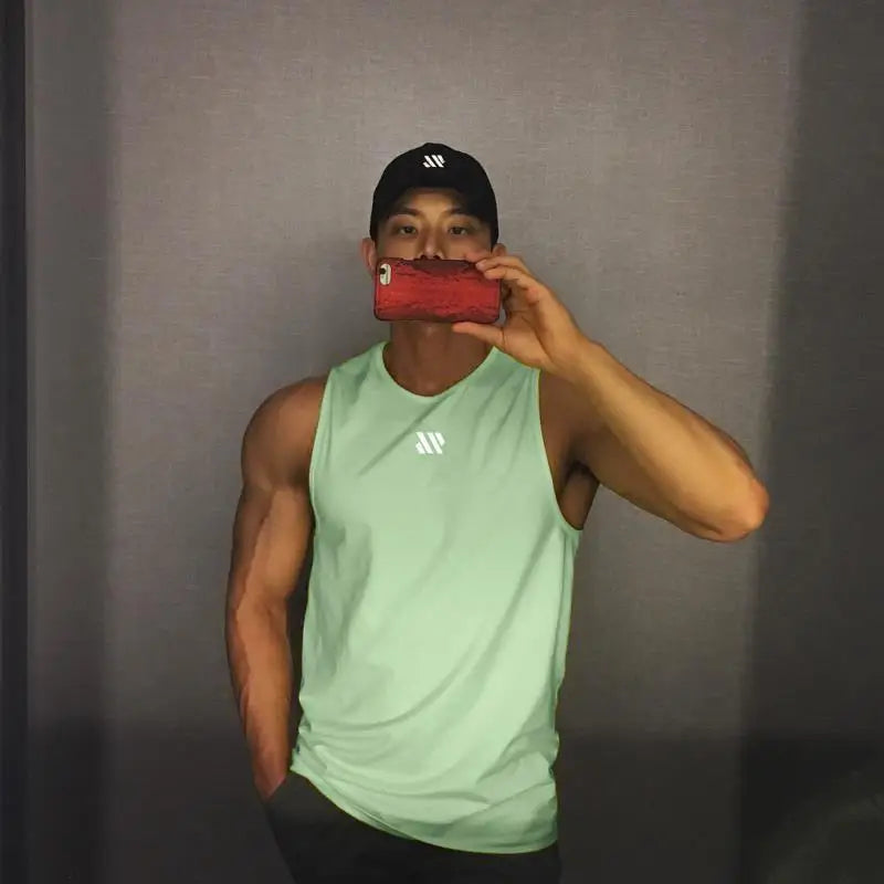 Men's Gym Stringer Tank Top – Bodybuilding Sleeveless Workout Vest - OJABay