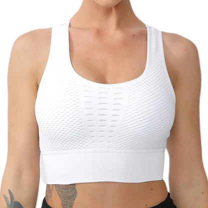 Seamless Yoga Sports Bra – Breathable, Supportive & Stylish - OJABay