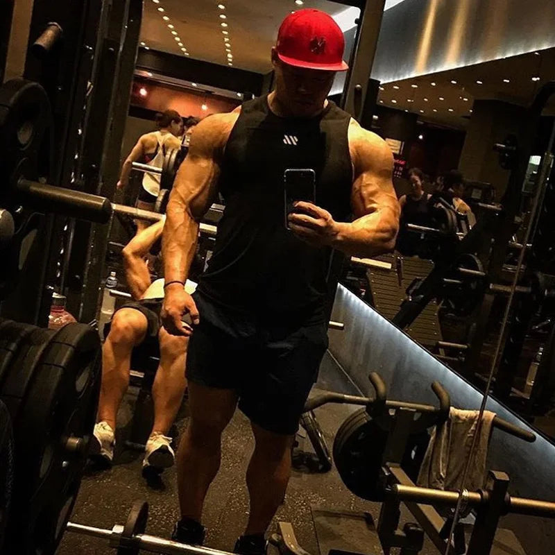 Men's Gym Stringer Tank Top – Bodybuilding Sleeveless Workout Vest - OJABay