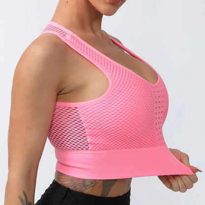 Seamless Yoga Sports Bra – Breathable, Supportive & Stylish - OJABay