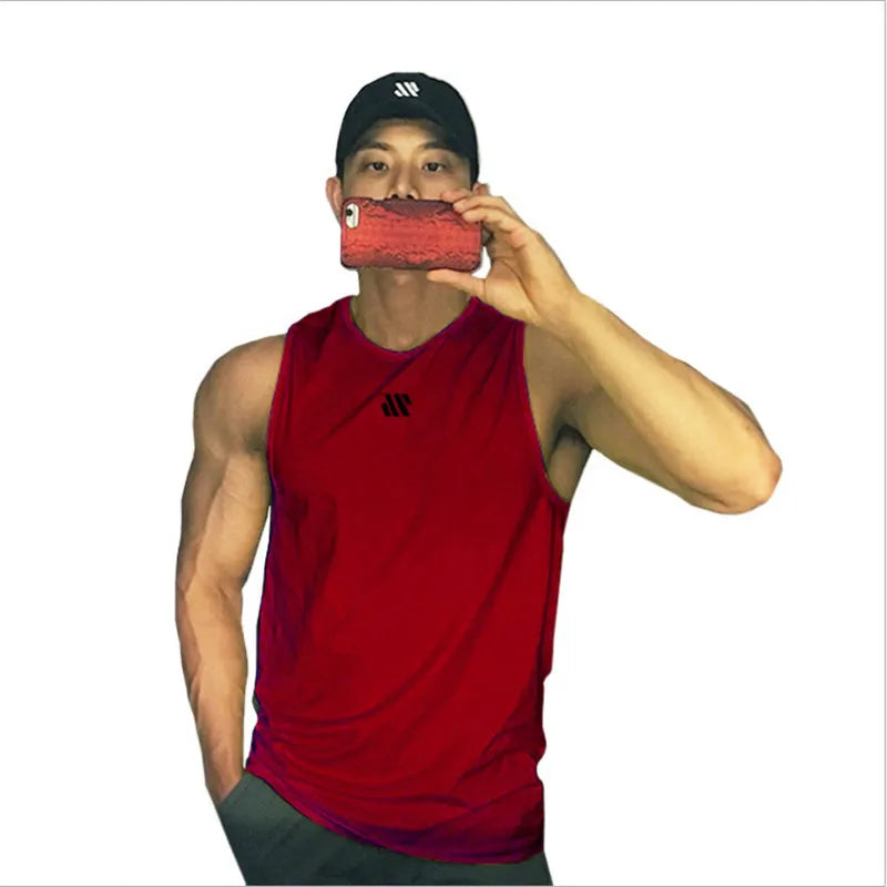 Men's Gym Stringer Tank Top – Bodybuilding Sleeveless Workout Vest - OJABay