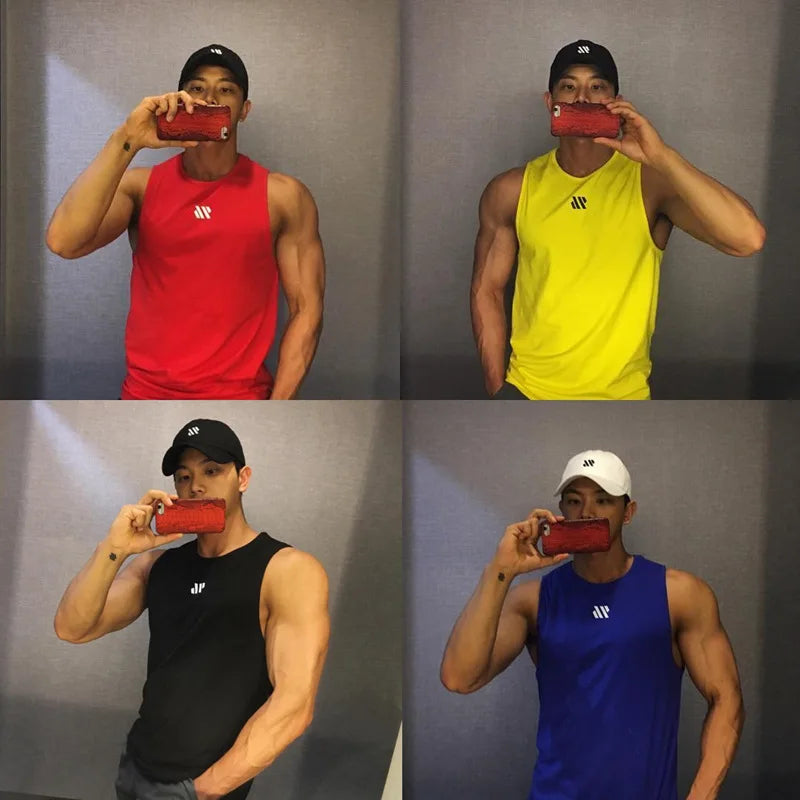 Men's Gym Stringer Tank Top – Bodybuilding Sleeveless Workout Vest - OJABay