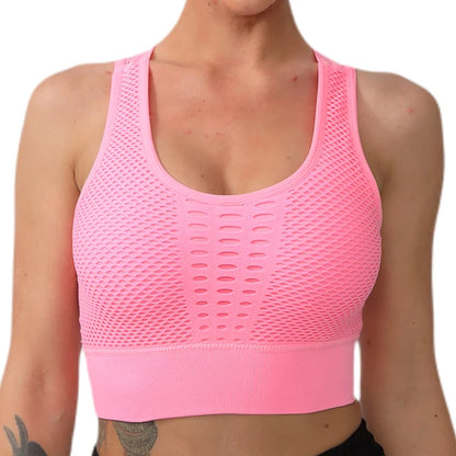 Seamless Yoga Sports Bra – Breathable, Supportive & Stylish - OJABay