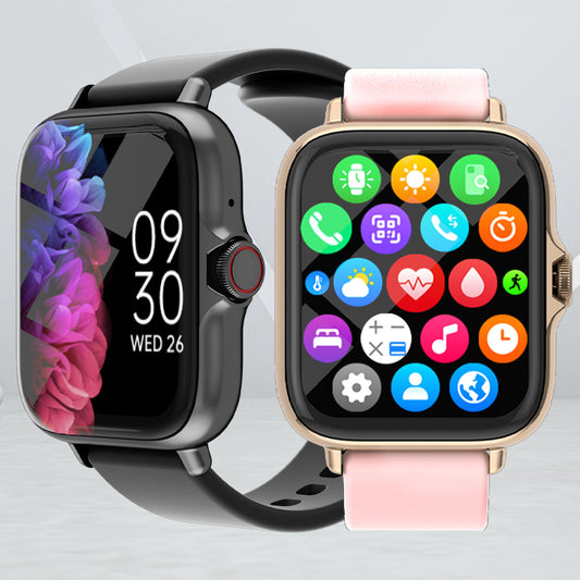 Smart Fitness Watch with Heart Rate Monitor & Bluetooth Call - OJABay