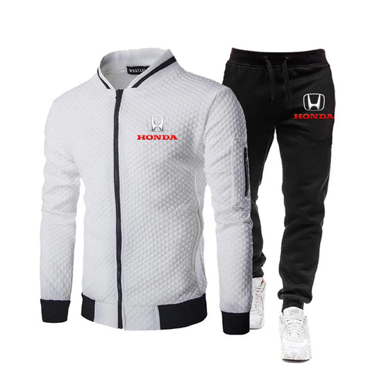2025 Men’s Honda Baseball Jacket & Pants Set – Casual Sportswear