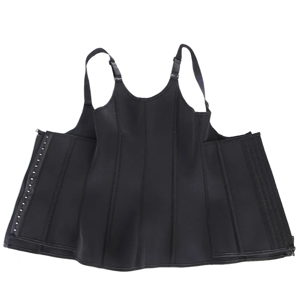 Women's Waist Trainer Tank Top – Zipper Body Shaper with Tummy Control | Sleeveless Activewear Shapewear - OJABay