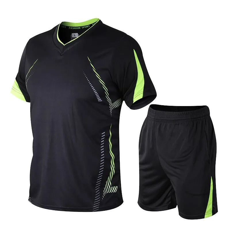 Men’s Running Sets – Summer Quick-Dry Sportswear | Breathable Gym Fitness Suits for Training, Running & Outdoor Workouts - OJABay