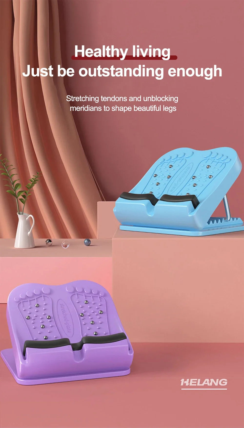 Adjustable Calf Stretching Board – Portable Slant Plate for Fitness, Yoga & Pain Relief - OJABay