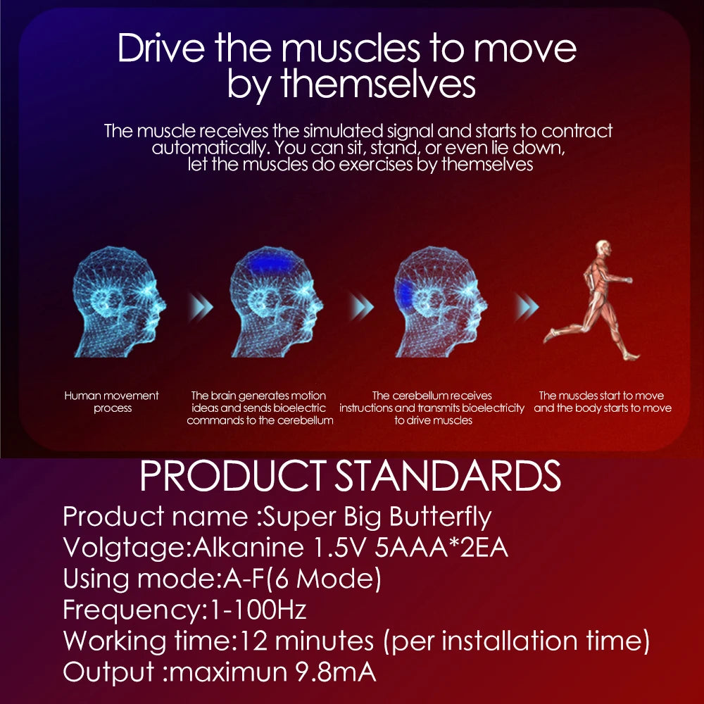 EMS Muscle Stimulator – Abdominal, Arm & Buttocks Trainer for Toning & Slimming - OJABay