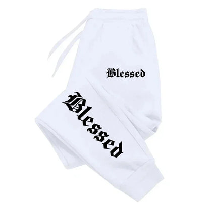 Letter of Blessing Printed Joggers – Unisex Y2K Streetwear Vibes - OJABay