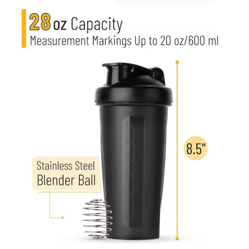 600ML Protein Shaker Bottle – Leak-Proof, BPA-Free Sports Drink Cup for Gym & Fitness - OJABay