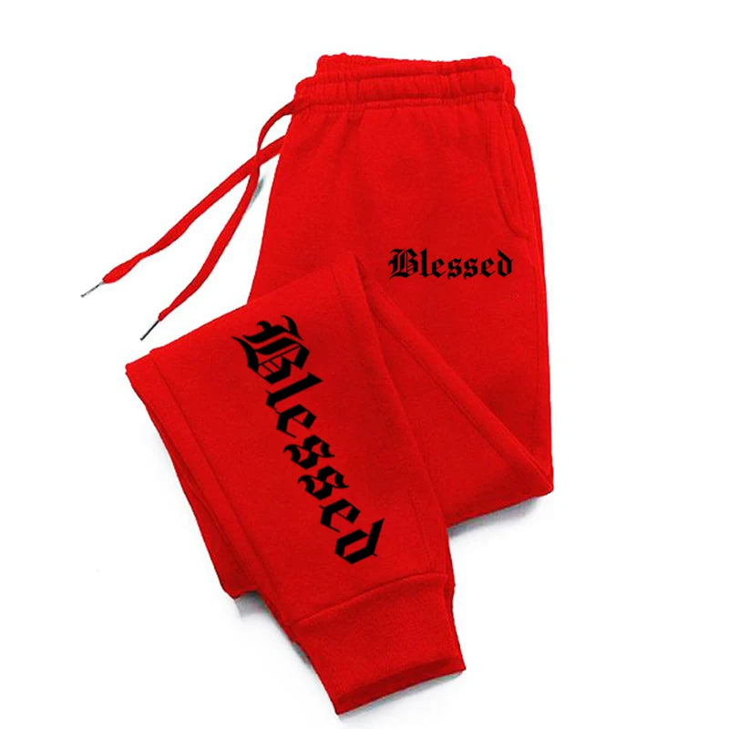 Letter of Blessing Printed Joggers – Unisex Y2K Streetwear Vibes - OJABay
