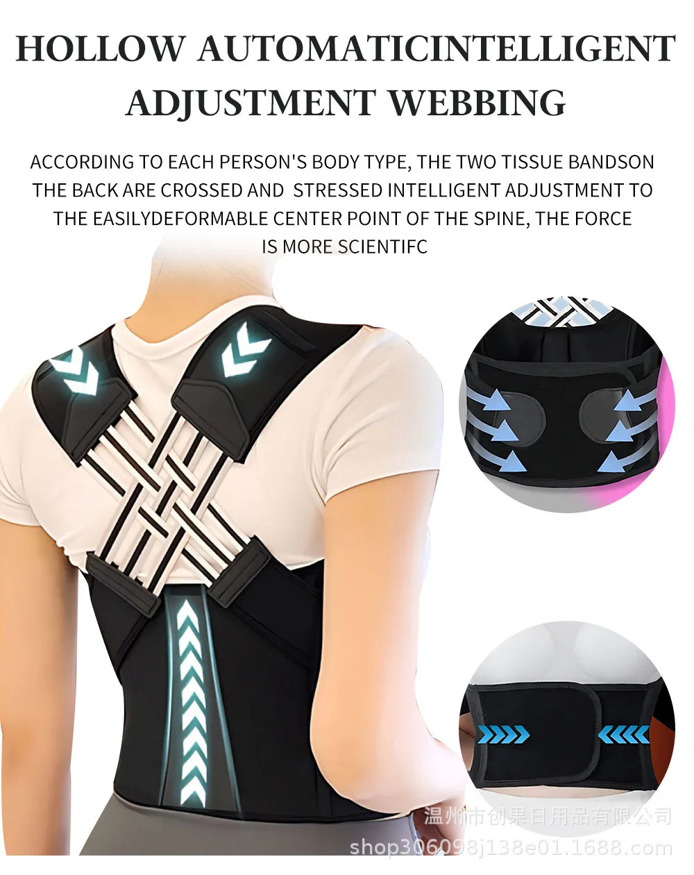 Adjustable Back Brace Posture Corrector for Men & Women - OJABay