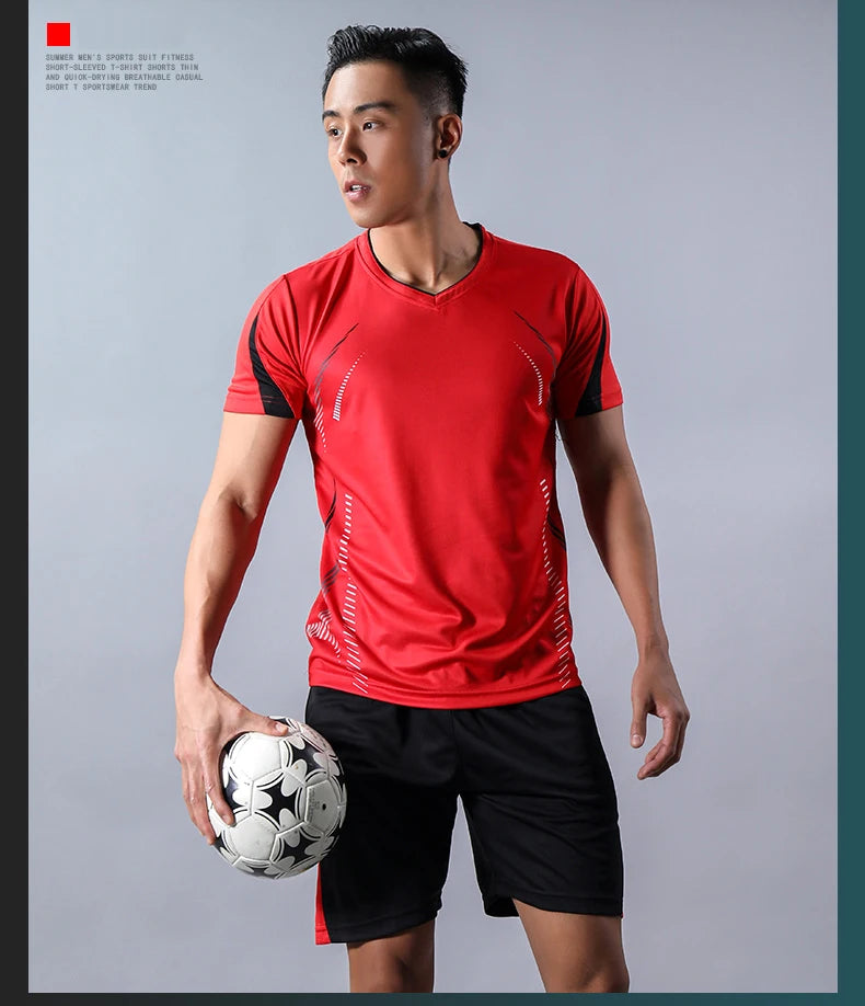 Men’s Running Sets – Summer Quick-Dry Sportswear | Breathable Gym Fitness Suits for Training, Running & Outdoor Workouts - OJABay