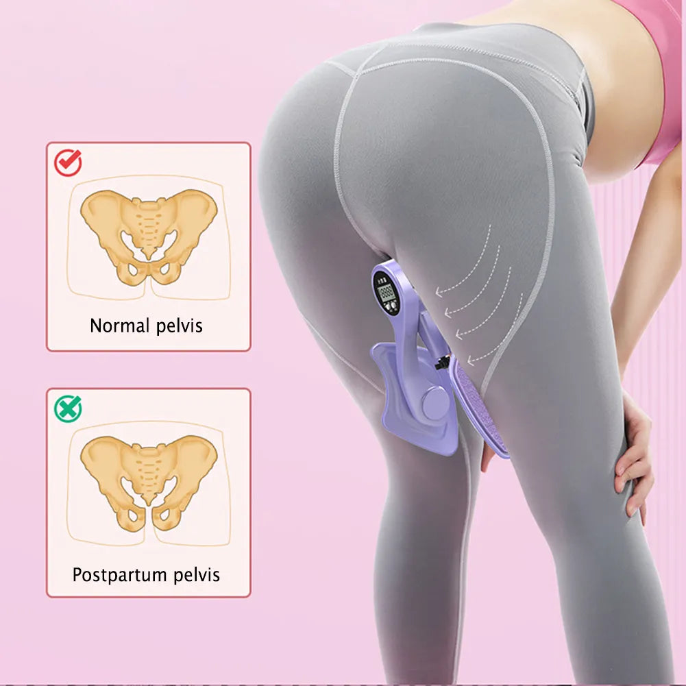 Digital Pelvic Floor & Thigh Muscle Trainer – Adjustable Leg Exerciser with Smart Counter for Home Fitness, Postpartum & Strength Training - OJABay