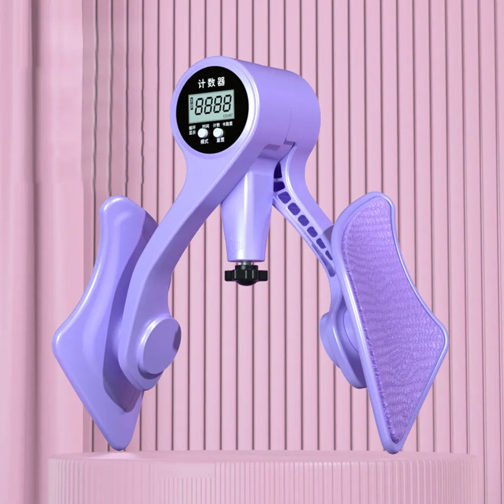 Digital Pelvic Floor & Thigh Muscle Trainer – Adjustable Leg Exerciser with Smart Counter for Home Fitness, Postpartum & Strength Training - OJABay