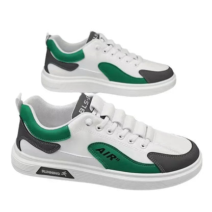 Men's Low-Top Leather Casual Shoes – Fashion Sports Sneakers for Spring & Autumn - OJABay