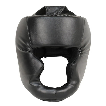 MMA Boxing Gloves & Headgear – PU Leather Training Set for Adults & Kids