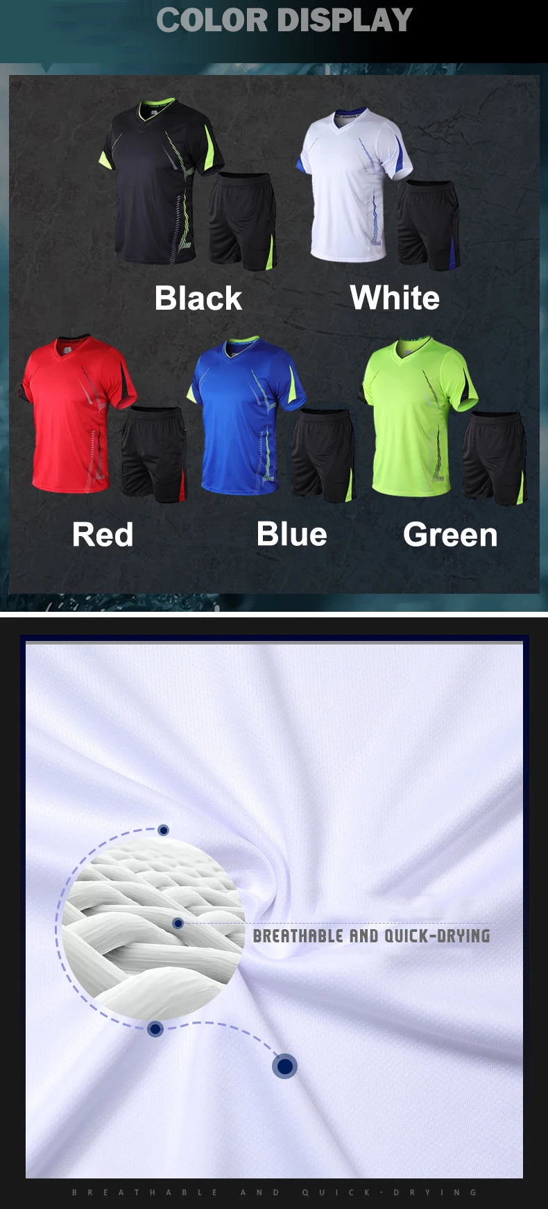 Men’s Running Sets – Summer Quick-Dry Sportswear | Breathable Gym Fitness Suits for Training, Running & Outdoor Workouts - OJABay