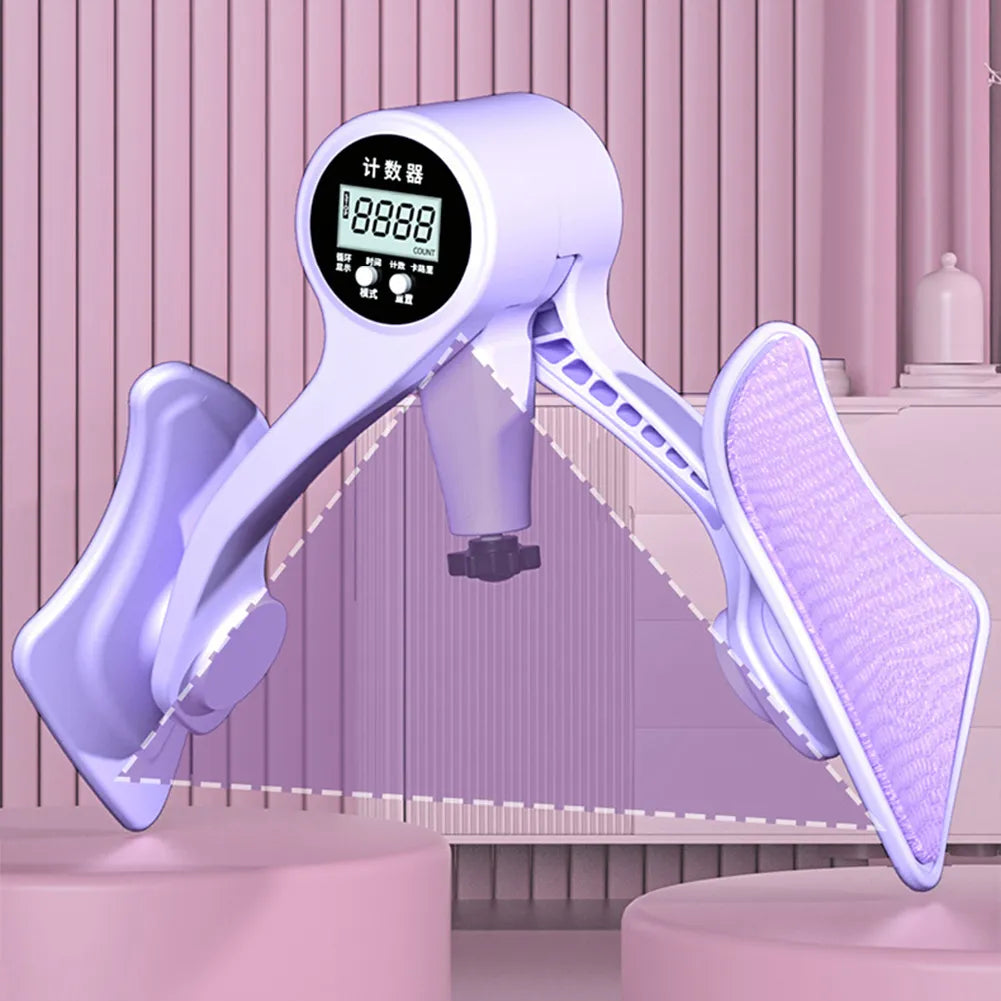 Digital Pelvic Floor & Thigh Muscle Trainer – Adjustable Leg Exerciser with Smart Counter for Home Fitness, Postpartum & Strength Training - OJABay