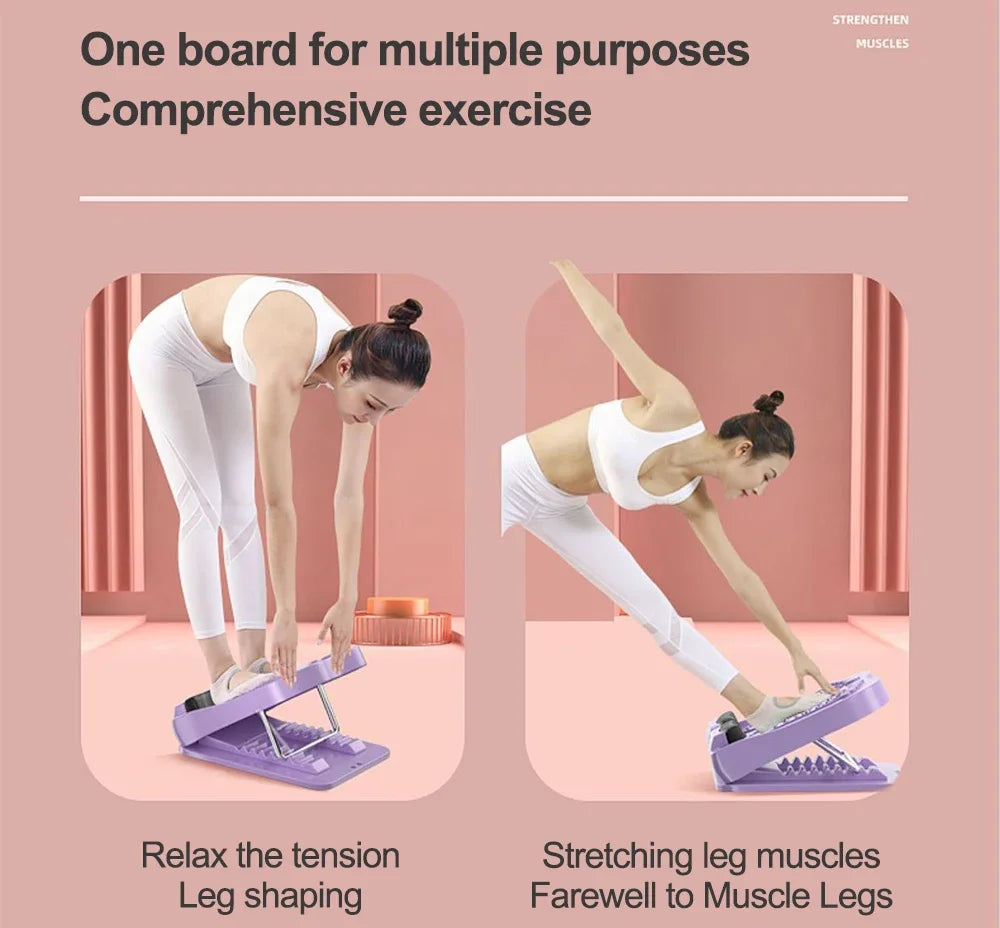 Adjustable Calf Stretching Board – Portable Slant Plate for Fitness, Yoga & Pain Relief - OJABay