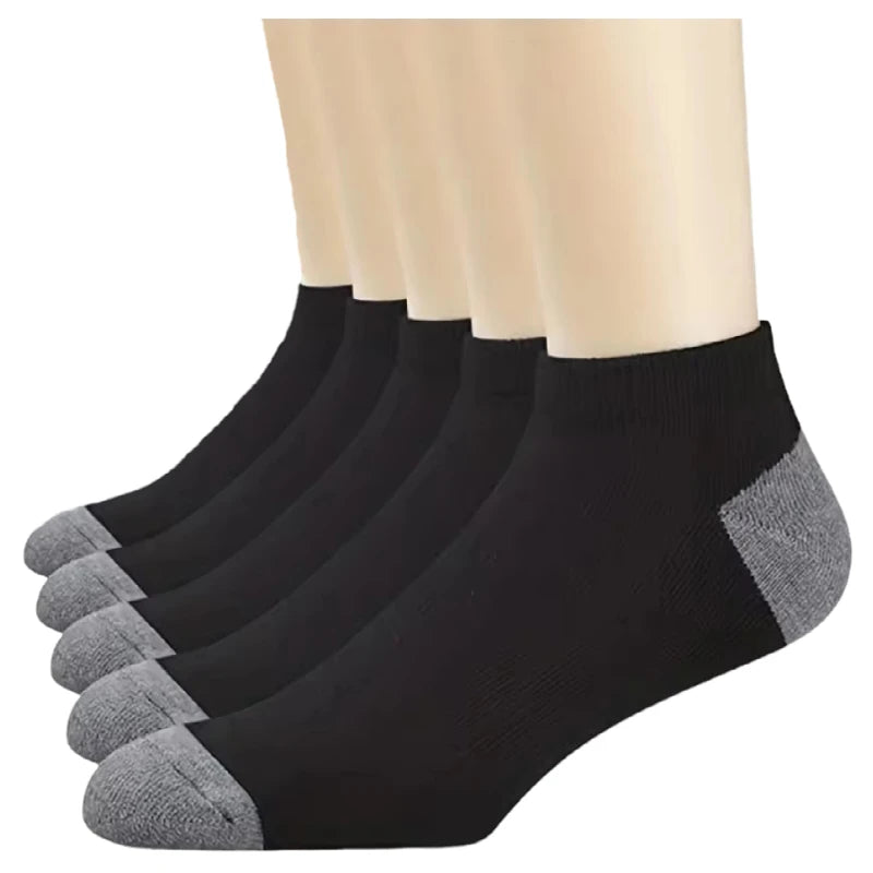 3/5/10 Pairs Men’s Breathable Bamboo Fiber Socks – Sweat-Absorbing, Deodorant Business & Sports Crew Stockings - OJABay