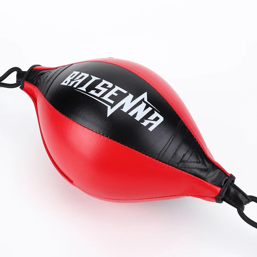 Boxing Punching Ball – PU Leather Double End Speed Bag for Reaction Training, Muay Thai, and Fitness Workouts - OJABay