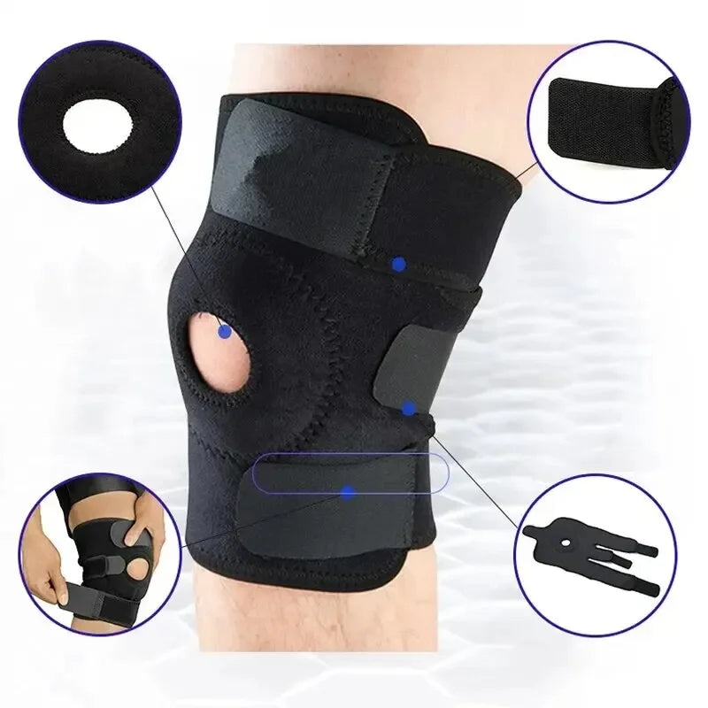 Adjustable Breathable Knee Brace – Pain Relief & Workout Support (No Side Stabilizers) - OJABay