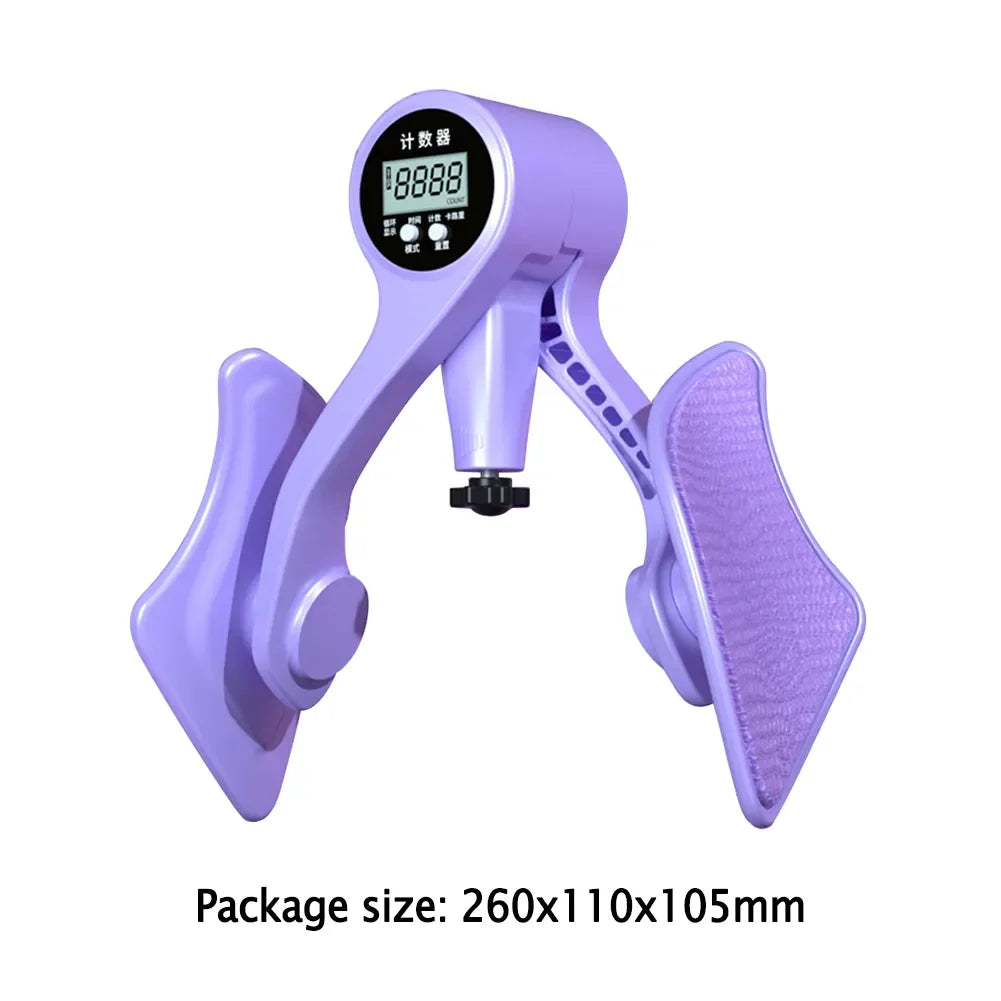 Digital Pelvic Floor & Thigh Muscle Trainer – Adjustable Leg Exerciser with Smart Counter for Home Fitness, Postpartum & Strength Training - OJABay